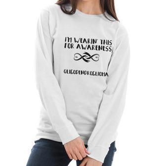 Im Wearin This For Awareness - Oligodendroglioma Black Women Long Sleeve Tshirt | Favorety UK