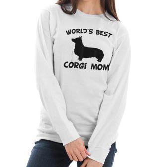 Worlds Best Corgi Mom Dog Owner Women Long Sleeve Tshirt | Favorety DE