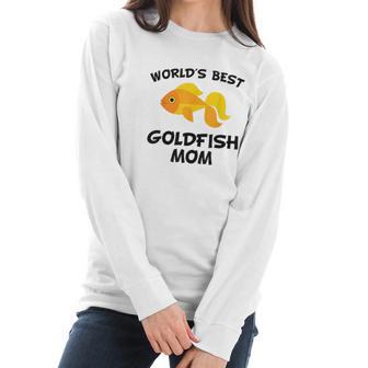 Worlds Best Goldfish Mom Women Long Sleeve Tshirt | Favorety DE