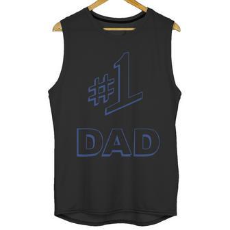 1 Dad Number One Logo Men Tank Top | Favorety