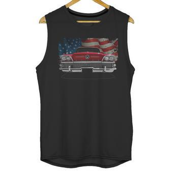 1958 Buick Front Red Us Flag Men Tank Top | Favorety CA