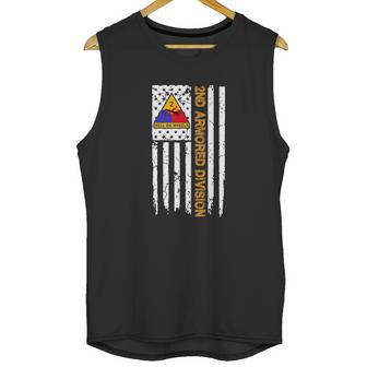 2Nd Armored Division American Flag Tshirt Men Tank Top | Favorety AU