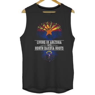 Arizona Home North Dakota Roots State Tree Flag Gift Men Tank Top | Favorety UK