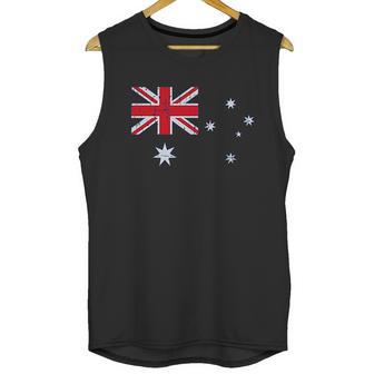 Australian Flag Vintage Style Retro Australia Flag Men Tank Top | Favorety