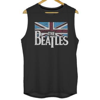 The Beatles British Flag Men Tank Top | Favorety