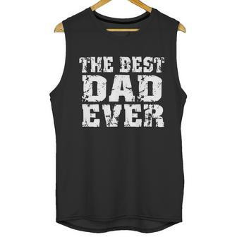 Best Dad Ever Block Logo Men Tank Top | Favorety AU