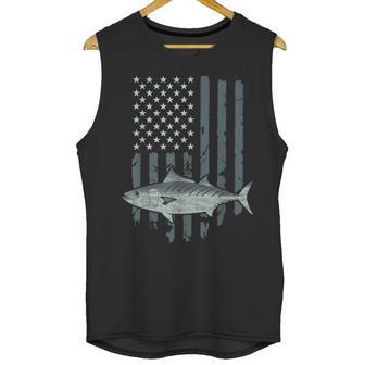 Bonito Fishing Vintage American Flag Tuna Skipjack Fisherman Men Tank Top | Favorety AU