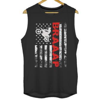 Braaap Vintage Usa American Flag Bike Men Tank Top | Favorety CA