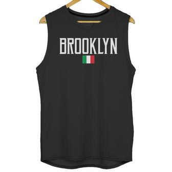 Brooklyn Italian Flag Vintage White Men Tank Top | Favorety CA