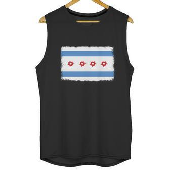 Bullet Hole Chicago Flag T-Shirts Men Tank Top | Favorety DE