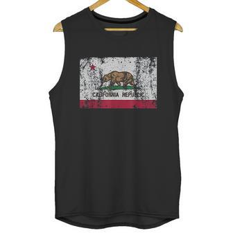 California Flag Republic Vintage Retro Official Bear Men Tank Top | Favorety CA