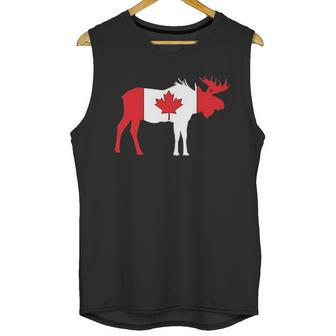 Canadian Flag Moose Maple Leaf Canada Men Tank Top | Favorety