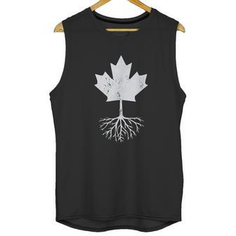 Canadian Roots Maple Leaf Canada Flag Design For Canadiens Men Tank Top | Favorety UK