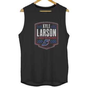 Checkered Flag Kyle Larson 2021 Men Tank Top | Favorety