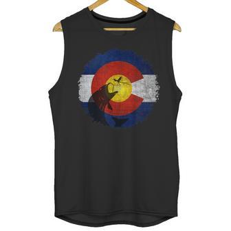 Colorado Flag With Fly Fishing Design Men Tank Top | Favorety AU