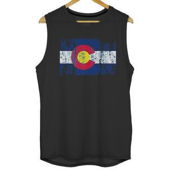 Colorado Flag Vintage Retro Style Men Tank Top | Favorety