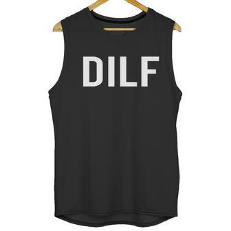 Comical Dilf Funny Dad Gift Husband Men Tank Top | Favorety