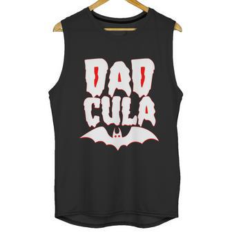 Cute Halloween Funny Halloween Day Dadcula Dracula Men Tank Top | Favorety DE