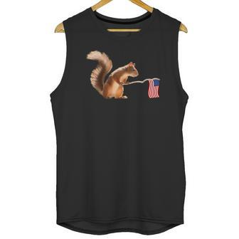 Cute Squirrel Usa Flag World War Champs July 4Th Men Tank Top | Favorety AU