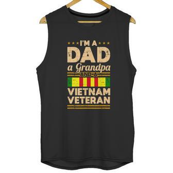 Dad Grandpa Vietnam Veteran Vintage Graphic Design Printed Casual Daily Basic Men Tank Top | Favorety CA