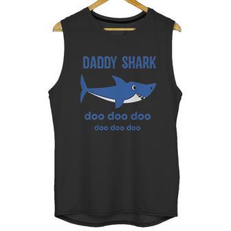 Daddy Shark And Baby Shark Dad Birthday Gifts Men Tank Top | Favorety