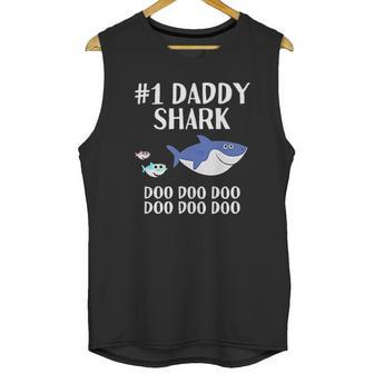 Daddy Shark Doo Doo Dad Fathers Day Men Tank Top | Favorety