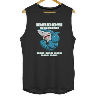 Daddy Shark Doo Doo Fathers Day Funny Gift Men Tank Top | Favorety UK