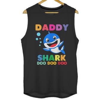 Daddy Shark Doo Doo Funny Dad Birthday Gifts Men Tank Top | Favorety