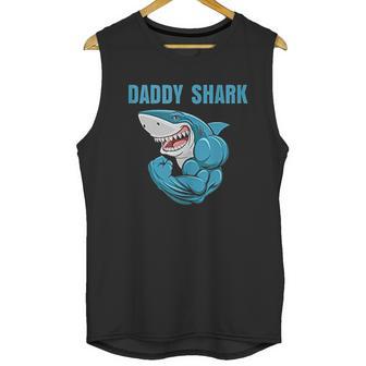 Daddy Shark Funny Gym Men Tank Top | Favorety AU