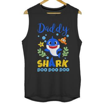 Daddy Shark Gift Cute Baby Shark Men Tank Top | Favorety