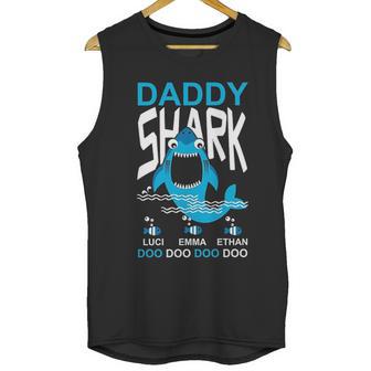 Daddy Shark Kids Name Men Tank Top | Favorety CA