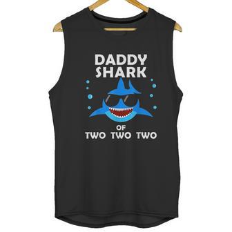 Daddy Shark Of Two Men Tank Top | Favorety CA