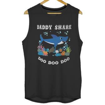 Daddy Shark Under Water Men Tank Top | Favorety