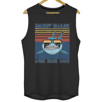 Daddy Shark Wears Sunglasses Dad Birthday Gifts Men Tank Top | Favorety AU