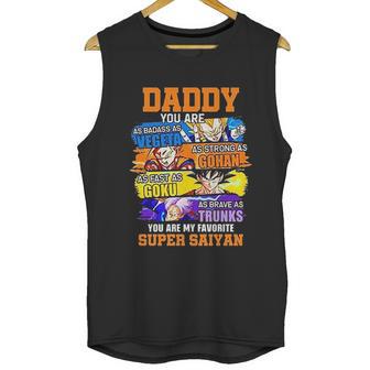 Daddy You Are As As Vegeta As Strong As Gohan Dad Super Saiyan Men Tank Top | Favorety UK