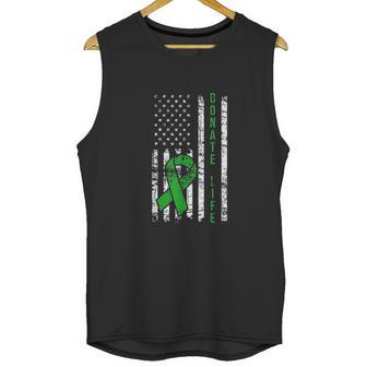 Distressed Donate Life Usa Flag Organ Kidney Donor Ribbon Men Tank Top | Favorety AU