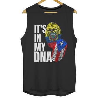 Ecuadorian And Puerto Rican Dna Mix Flag Heritage Gift Men Tank Top | Favorety