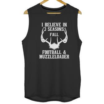 Fall Football Muzzleloader Deer Hunting Season Rifle Dad Men Tank Top | Favorety AU