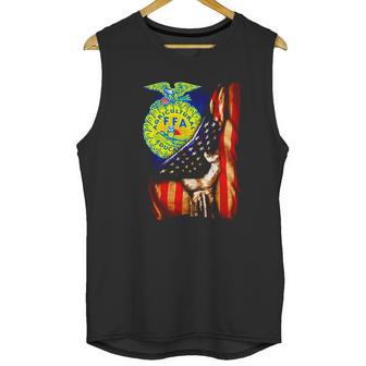 Ffa Emblem Inside American Flag Men Tank Top | Favorety AU