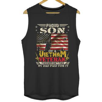 Freedom Isnt Freegreat Giftproud Son Of A Vietnam Veteran Dad Gift Graphic Design Printed Casual Daily Basic Men Tank Top | Favorety UK