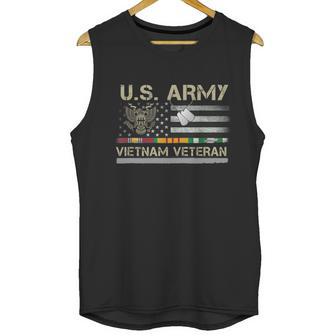 Funny Us Army Vietnam Veteran Usa Flag A Great Gift For Veteran Vietnam Army Men Tank Top | Favorety