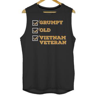 Funny Veteran Grumpy Old Vietnam Veteran Men Tank Top | Favorety DE