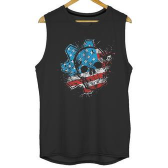 Gears American Flag Omen Men Tank Top | Favorety AU