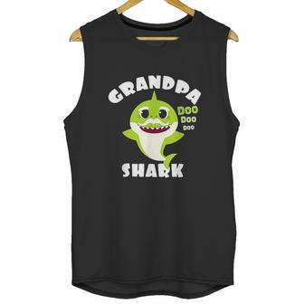 Grandpa Shark Gift Cute Shark Baby Matching Family Men Tank Top | Favorety AU