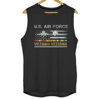 Great Gift Us Air Force Vietnam Veteran Usaf Veteran Usa Flag Gift Graphic Design Printed Casual Daily Basic Men Tank Top | Favorety AU