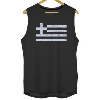 Greece Flag Vintage Style Retro Men Tank Top | Favorety UK