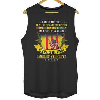 Grumpy Old Vietnam Veteran| Us Veterans Day Men Tank Top | Favorety