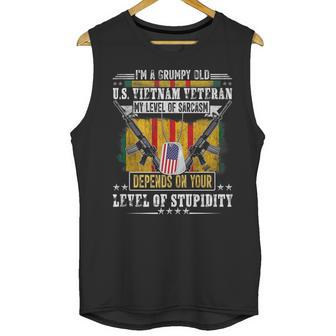 Grumpy Old Vietnam Veteran| Us Veterans Day Men Tank Top | Favorety