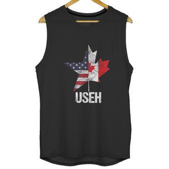 Half Canadian American Useh Canada Usa Flag United States Men Tank Top | Favorety AU