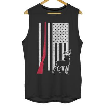 Hunting Deer Rifle Flag Men Tank Top | Favorety AU